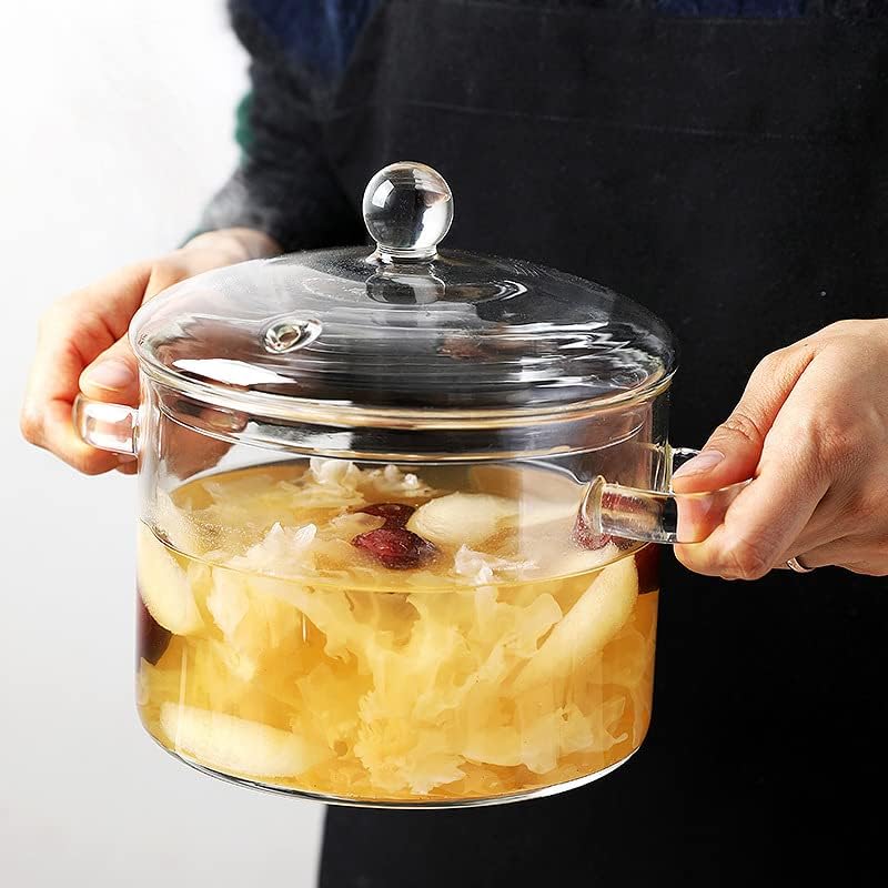 Olla de vidrio de borosilicato de 1500ml