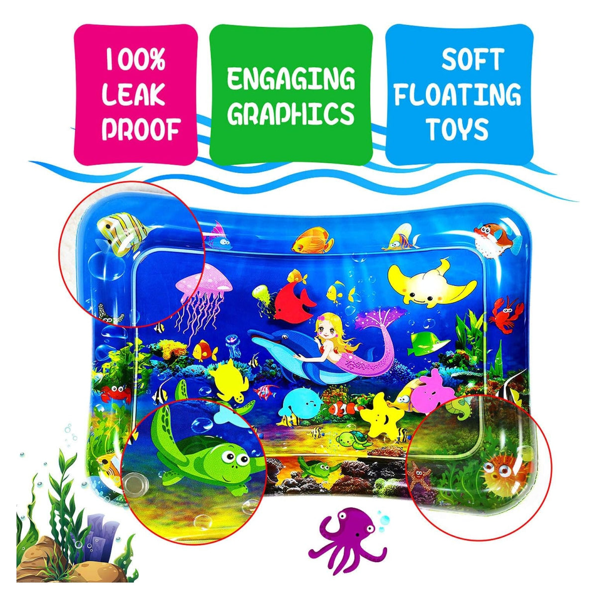 Tapete de agua sensorial para Bebe
